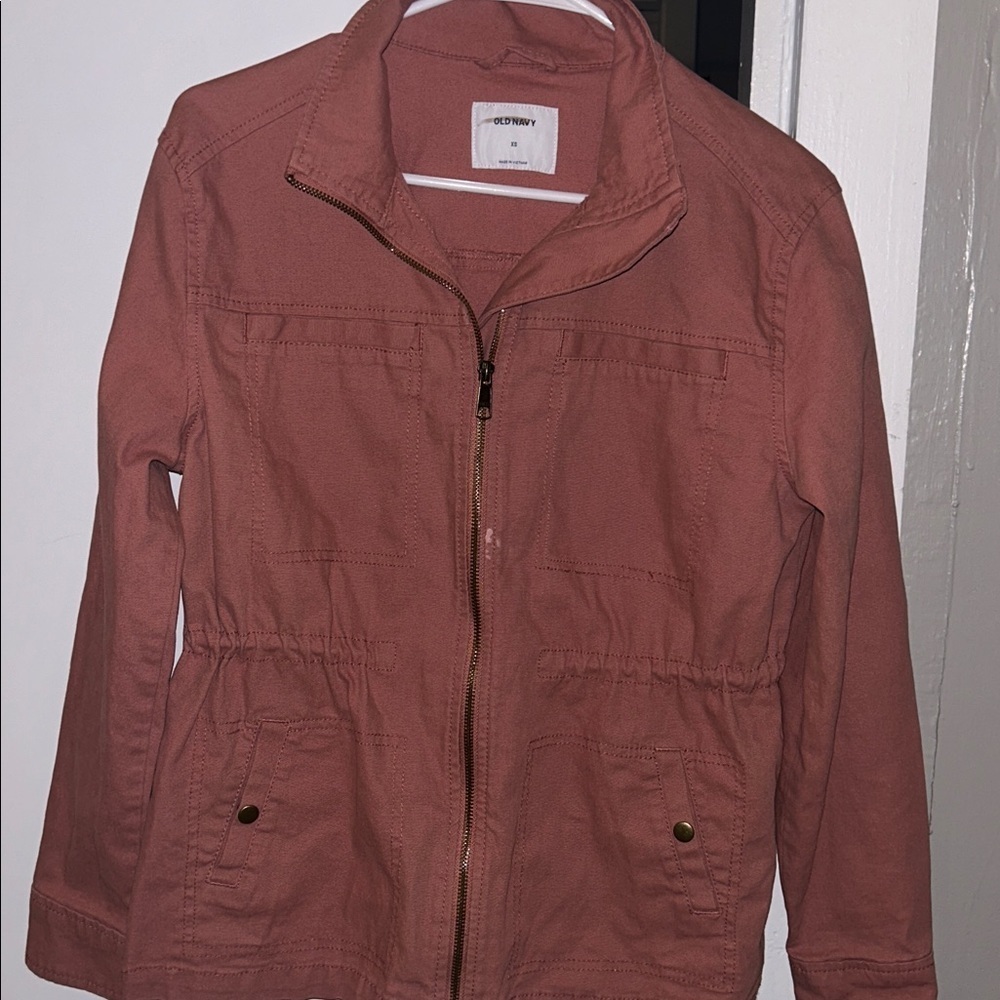 Old Navy Utility Jacket Pink- XS - Picture 4 of 7